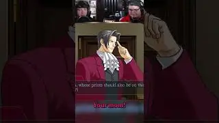 YOUR MOM!! #phoenixwright #capcom #funny #aceattorney  #voiceacting #milesedgeworth