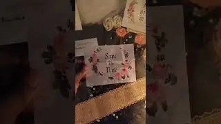 Save the date | wedding card | save the date invitation | Invitation card making | #shorts