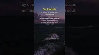 Success or Satisfaction? 💭 Listen to Your Soul#SoulQuotes #LifeTruth #InnerPeace #SatisfactionOver