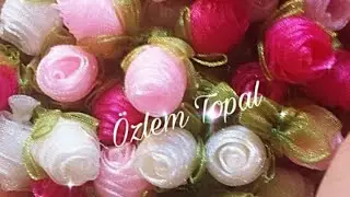 #Özlem #Topal #Organza#Kurdale#Tomurcukgül#Mutfakhavlusu#Yazmaoyası#Kurdale#Motifiyapımı#