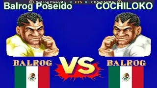 Street Fighter II': Champion Edition - Balrog Poseido vs COCHILOKO FT5