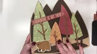 Woodland Shaped Mini Album Walkthru