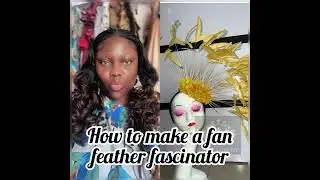 Fan feather fascinator tutorial