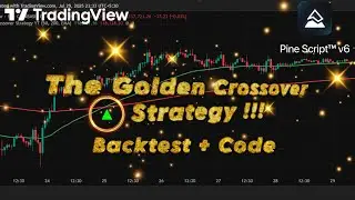 Golden Crossover Trading Strategy with Code and Backtest in TradingView | #pinescript #algotrading