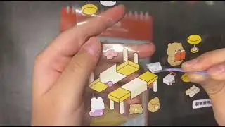 [Paper DIY] Miniature Sticker Scene | Pandas, Bears & Cute Characters