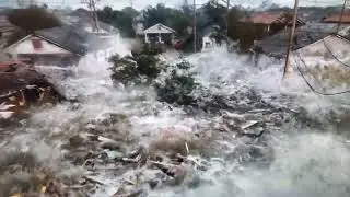 Hurricane Katrina's affects on New Orleans the moment the levees broke, 3 days after the storm hit!