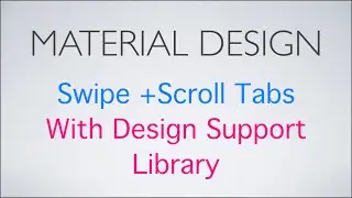 274 Android TabLayout Example  Swipe + Scroll Tabs |