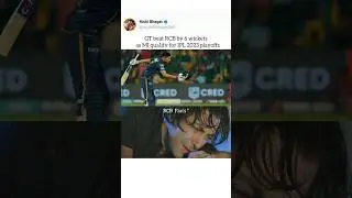 GT beat RCB & MI qualify for IPL 2023 playoffs -@rishibhagatmeme @meme #funnyshorts #viral #ipl #news