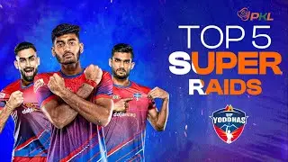 Top 5 Super Raids ft. UP Yoddhas | Pro Kabaddi League