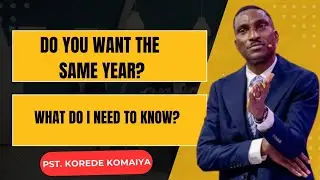 Start the New Year Right: Build a Foundation for Success || Pst. Korede komaiya 