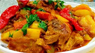 EASY AND DELICIOUS LAMB STEW | LAMB STEW  RECIPE (arabic recipe)