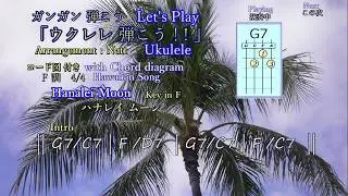 ハナレイ　ムーン　’Hanalei Moon’　Let's play & enjoy ukulele!!　ウクレレ弾こう！！