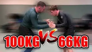 66kg vs 100kg BJJ Round Ft. ADCC Vet Owen Jones!