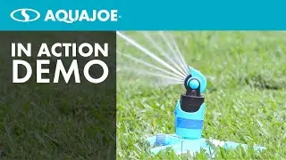 AJ-MSSBM - Aqua Joe 4-Pattern Turbo Drive 360 Degree Sprinkler - Product Overview