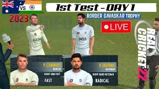 1st Test - Day 1 India vs Australia - Border Gavaskar Trophy 2023 - Real Cricket 22