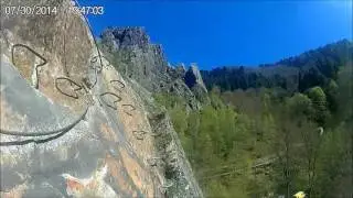via ferrata a planfoy pour enfant