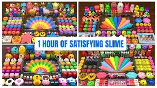 Mixing RANDOM THINGS into SLIME for 1 Hour of Satisfying ASMR! | Piping Bags Satisfying Slime