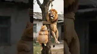 Pov:You Mess With The Wrong Pig 🐷 🐈🦁#pig #cats #funny