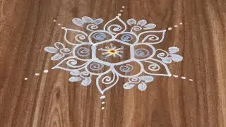 Beautiful rangoli design|Rangoli and fashion by shamala 