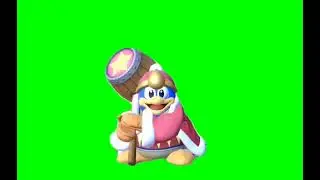 SSBU King Dedede Clapping Animation (Green Screen)
