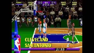 NBA Hangtime SNES Cavaliers vs Spurs