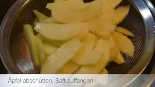 Apfelspalten in Zimt Vanille Sud