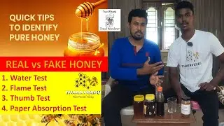 Honey Testing | How to check pure honey | Real vs Fake Honey-How can you differentiate #thaenveedu
