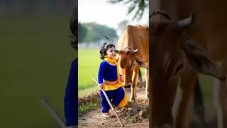 krishna gopal krishna gawl chhoti chhoti gaiya 🐄#litilekrishna #shorts