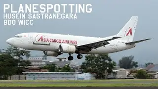 Plane Spotting Bandung Husein Sastranegara LION AIR, AIR ASIA, CITILINK, ASIA CARGO AIRLINES, DLL