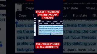 ⛔️BIGGEST PROBLEMS with INSTAGRAM THREADS APP