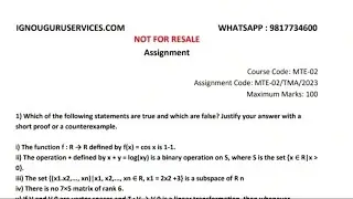 MTE-02 Solved Assignment English Medium 2023 Ignou Solved Assignment IGNOU