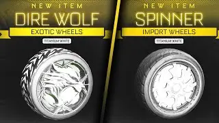 *NEW* TITANIUM WHITE WHEELS IN THE ROCKET LEAGUE ITEM SHOP!
