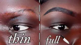 UPDATED EYEBROW TUTORIAL BROW GEL FOR DARK SKIN || NYMA TANG