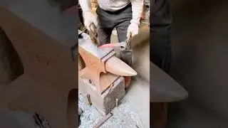 hot iron forging skills for making agricultural tools #shorts