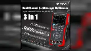 ZOYI 3in1 digital multimeter 50MHz bandwidth 280MS rate PC waveform data storage dual oscilloscope