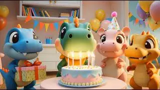 Happy Birthday Dino! | Cute Dinosaur Birthday Dance for Kids