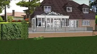Traditional Orangery home extension design and concept visualisation - example walkthough