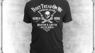 Don't Tread On Me Brand - Gunslinger - Vintage T-Shirt by DTOM Clothing