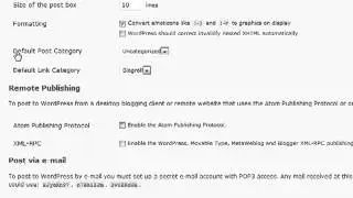How to Use Writing Settings in Wordpress