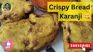 चटपटी कुरकुरी ब्रेड करंजी 😋 | Spicy Bread Karanji Recipe | Easy Bread Snack for Breakfast