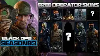 CLAIM 10+ FREE OPERATOR SKINS in Black Ops 7 Season 3! (Free Bundles, Gift Packs & MORE!)