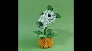 三角摺紙(豌豆-2)制作
