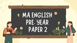 MA English 2023 PYQ | Paper 2 &ndash; Renaissance to Jacobean Age | MGSU Exam Preparation