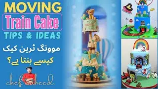 How to make a professional Moving Train Cake | Moving train cake tutorial |Moving train cake design
