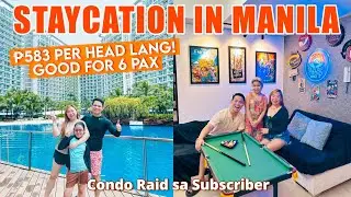 Staycation in Manila Na Mala Beach Resort ₱583 per head lang, Good for 6 Pax Na! Condo Raid Sa Sub