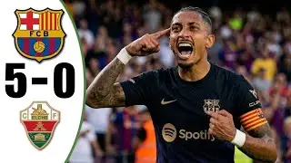BARCA 5-0 ELCHE HIGHLIGHTS! 🔥