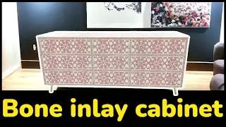 Bone Inlay cabinet: Elevate Your Space with Style! #boneinlaycabinet #antiquefurniture