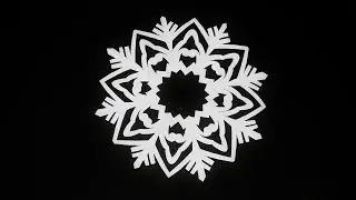 How to Make a Snowflake out of Paper | Christmas Cutting Art (1670)
