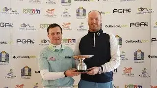Cort & Shave Wrestle Windy Lumine for 2015 Golfbreaks.com Fourball Championship Title