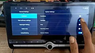 Panel button Light setting in Creta OEM type Android car stereo K2501